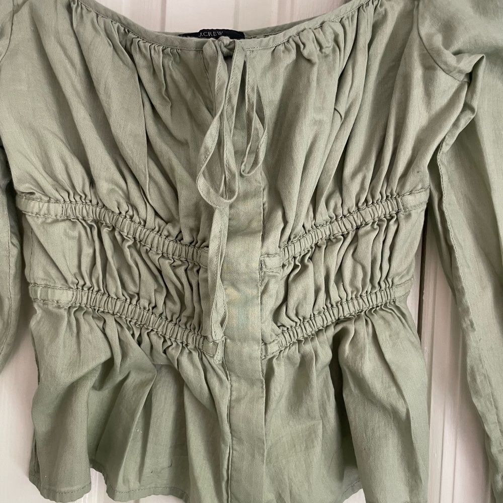 J. Crew Ruched Women's Top - Picture 4 of 5